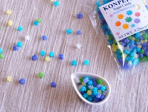 Miniatura 3 de HOSHINOUTAGE Konpeito Japanese Star Sugar Candy Flower Series 4.23oz [4.23 oz] (Pansy)
