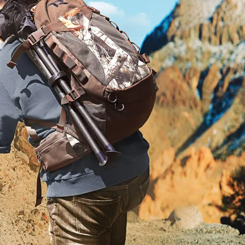 Miniatura 7 de Portal Taburete de trípode plegable alto para acampar al aire libre, caminar, caza, senderismo, pesca, viajes, soporta 225 libras Negro
