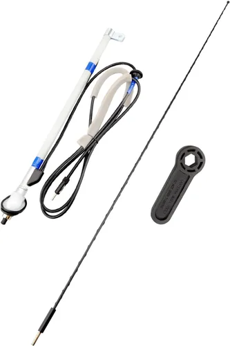 ANODZU Conjunto de antena manual apto para Toyota Tacoma 1995-2004, contiene base de antena 86300-04050, tuerca de antena superior 86396-04010,