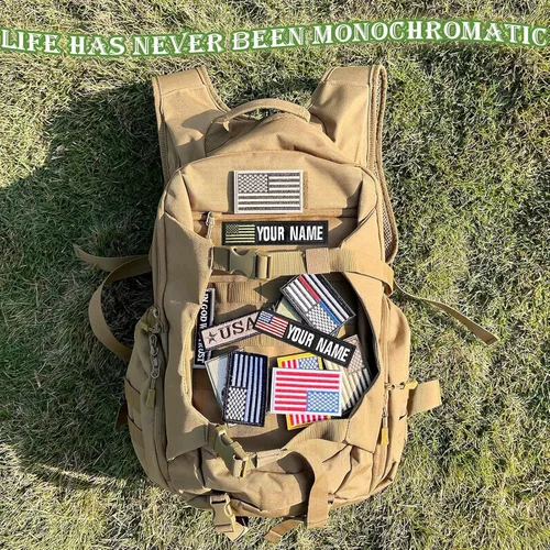 Miniatura 5 de Parches personalizados con nombre, 2 insignias tácticas bordadas militares, parche personalizado para arnés de perro para chaquetas, mochilas