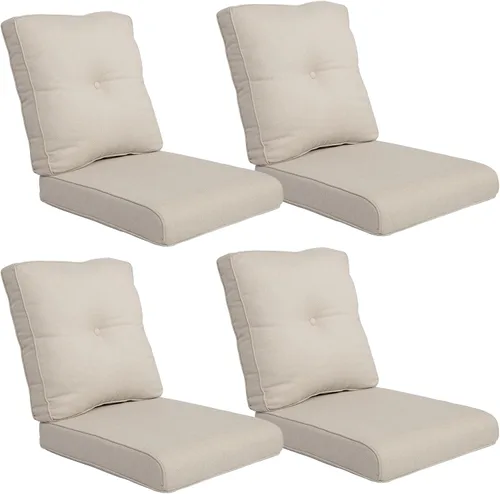 Miniatura 147 de Rilyson Cojines de patio para muebles de exterior, 22 x 24 pulgadas, respaldo alto y asiento profundo, cojín de exterior para sillas de patio, sofá