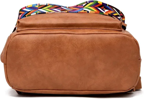 Miniatura 7 de Mochila de moda para mujer Bolsas de diseño multiusos Bolsa de hombro de cuero sintético Bolsa de viaje