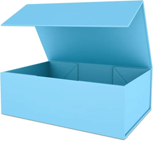 Miniatura 15 de Caja de regalo rosa de 10" x 6" x 3" con tapa de cierre magnético, caja de regalo para regalos, cajas de regalo de dama de honor, caja bonita, caja