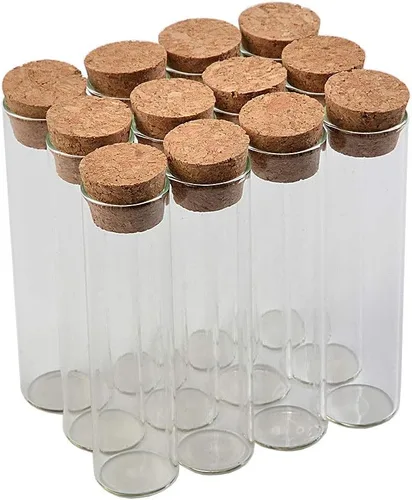 Miniatura 9 de Mini botellas de 0.7 fl oz y 0.866 x 3.543 in, tubo de ensayo de vidrio, almacenamiento para azafrán, arena dulce, líquida, regalo de alimentos