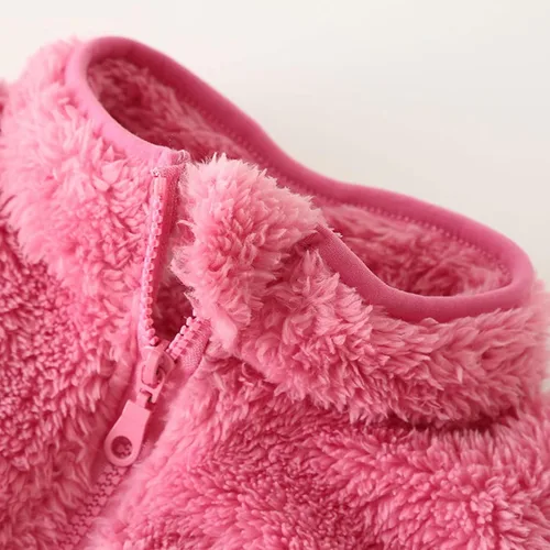 Miniatura 4 de Boys Girls Sleeveless Jacket Polar Soft Sherpa Fleece Vest Outerwear Zip up Pockets