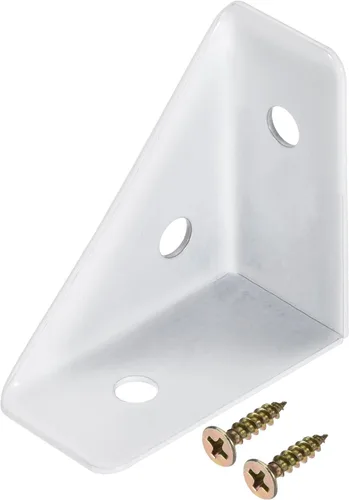 Miniatura 9 de uxcell 10 soportes de esquina angulares de 1.496 pulgadas x 1.496 pulgadas, soportes de acero laminado en frío con tornillos para borde de Beige
