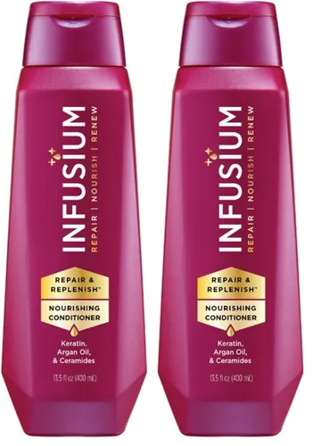Miniatura 7 de Infusium Acondicionador Nutritivo Reparador y Reabastecedor - Acondicionador para el Cabello con Queratina, Aceite de Argán y Ceramidas - Adecuado