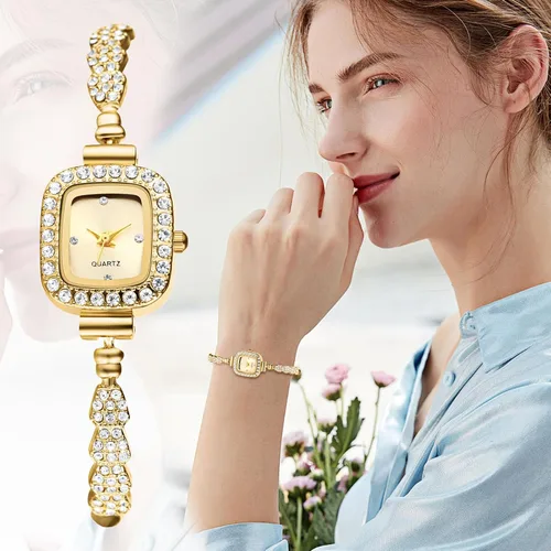 Miniatura 4 de OIDEA Reloj de pulsera con diamantes de imitación para mujer: reloj de pulsera de cuarzo analógico con diamantes de imitación de lujo, correa