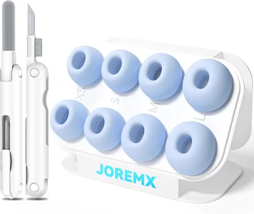 4 pares de puntas de silicona de repuesto para los oídos para AirPods Pro (2019) y AirPods Pro 2 (2022) con bolígrafo de limpieza, reducción de