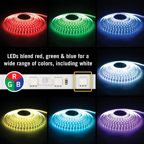Miniatura 3 de Armacost Lighting RibbonFlex Home 614250 - Cinta de luz LED multicolor (60 ledes/metro, 32,8 pies (32.8 ft)