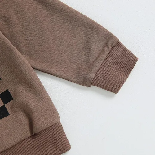 Miniatura 6 de Ropa para el día de San Valentín para bebé, sudadera de manga larga con letras, pantalones deportivos elásticos para otoño e invierno