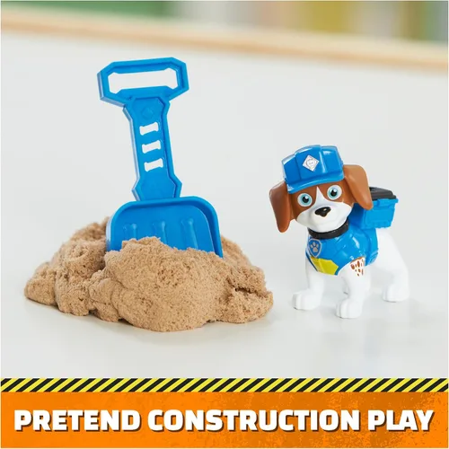 Miniatura 5 de Rubble & Crew, Figuras de acción de Charger y Wheeler, con arena Kinetic Build-It y 2 herramientas de construcción, juguetes de PAW Patrol