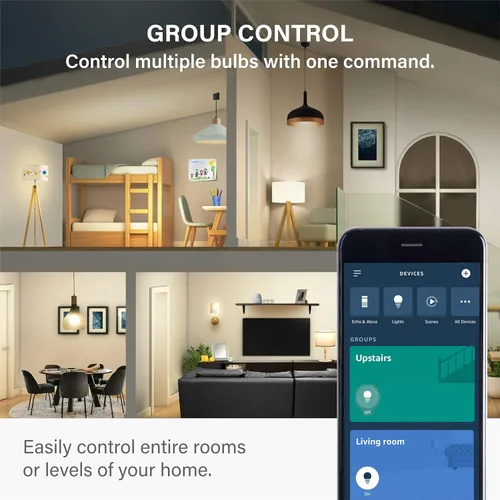 Miniatura 8 de Sengled Bombilla de luz Alexa, bombillas inteligentes de malla Bluetooth, bombillas inteligentes que funcionan solo con Alexa, bombilla LED