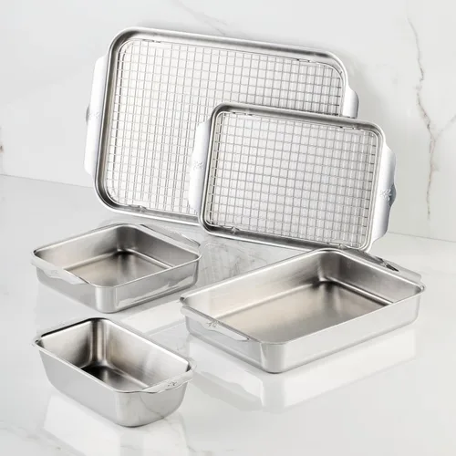 Miniatura 9 de Hestan Provisions OvenBond - Juego de 7 piezas Gourmet Essentials de acero inoxidable de tres capas