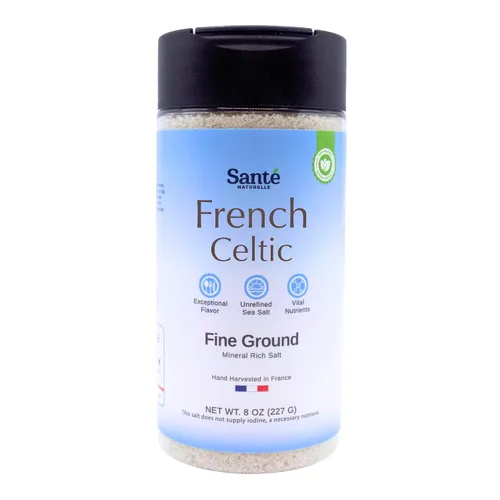 Miniatura 8 de Sante Naturelle Celtic Salt Organic Fine Ground Bundle – Agitador de 8 onzas y bolsa de 1.1 libras (18 onzas) – Sal marina mineral francesa orgánica