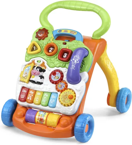 Miniatura 18 de VTech Andador de Aprendizaje de Sentado a de Pie (Empaque Libre de Frustraciones), Azul