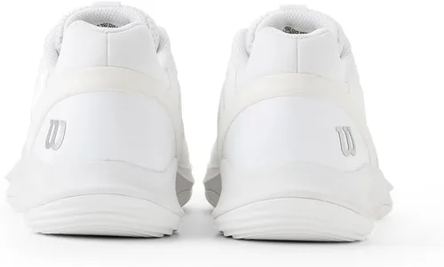 Miniatura 8 de WILSON Zapatos de pádel Hurakn Pro V2 para mujer, Blanco/Blanco/Plateado