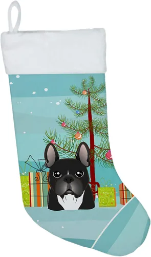 Miniatura 43 de Caroline's Treasures BB1590CS Árbol de Navidad y Alaskan Malamute Calcetines de Navidad para colgar en la chimenea, decoración de fiesta de Navidad