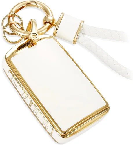 Miniatura 26 de para Cadillac - Funda para llavero con cuerda trenzada metálica, funda suave mejorada para 2020 en adelante CT4 CT5 CT6 XTS XT4 XT5 ATS, etc.