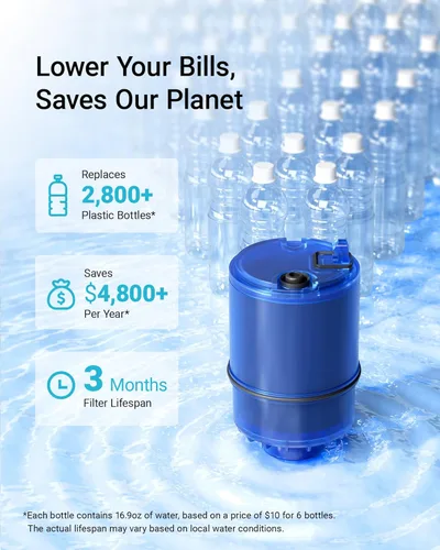 Miniatura 8 de AQUA CREST Filtro de agua certificado NSF, repuesto para todos los sistemas de filtración de grifos PUR®, PUR®PLUS y paquete de 3 filtros