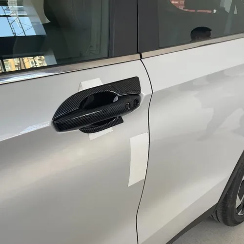 Miniatura 4 de Accesorios de automóvil aptos para Mitsubishi New Outlander 2022 2023 Cubierta de manija de puerta exterior con orificios de entrada inteligentes