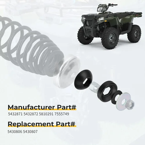 Miniatura 6 de Kit de arandela espaciadora de bola pivote para Polaris Sportsman Ranger Magnum Scrambler Trail Blazer Trail Boss Xplorer Xpedition Xpress Big Boss