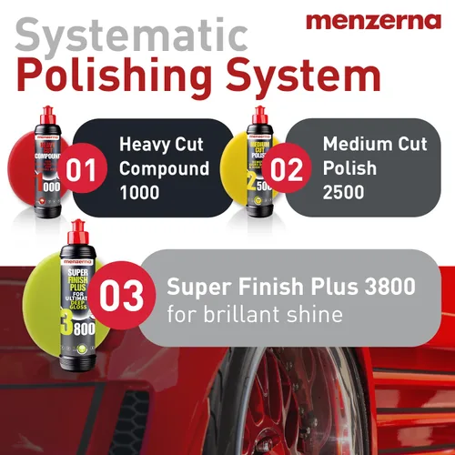 Miniatura 6 de Menzerna “Super Finish Plus 3800” Pulimento de brillo profundo para un acabado de espejo perfecto Compuesto de pulido para micro arañazos