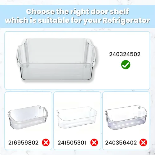 Miniatura 3 de HECASA 240324502 AP2549806 844402 Estante para puerta de refrigerador compatible con Frigidaire Kenmore Electrolux Refrigerador AH429767 EA429767