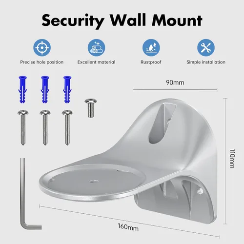 Miniatura 2 de XLTTYWL Soporte de pared para estudio, accesorios de montaje de estudio de aleación de aluminio con gestión de cables, soporte de pared premium que