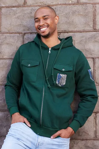 Miniatura 5 de Ripple Junction Attack on Titan - Sudadera con capucha unisex para adultos, estilo militar, con cremallera completa