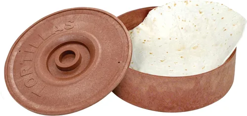 Winco PTW-8 Calentador de tortilla de 8-1/2 pulgadas de diámetro, 2-5/8 pulgadas de altura, marrón, mediano