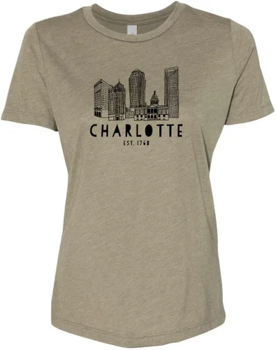 Miniatura 10 de Cute Women's Screen Printed Crew Neck Tee, Shirts With Sayings, Dusty Blue or Olive