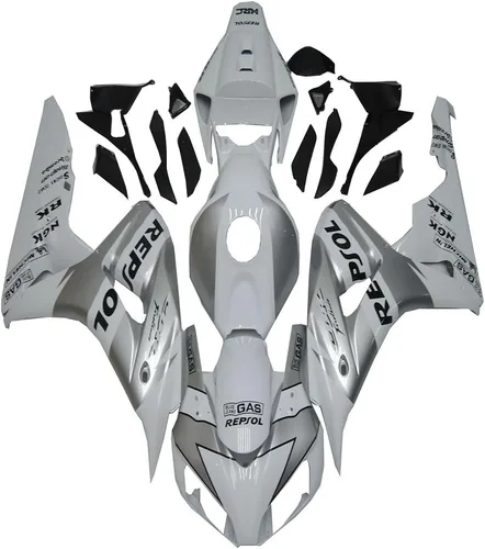 Miniatura 12 de Carenado negro brillante para Honda 2006 2007 CBR1000RR CBR 1000RR nueva inyección ABS plásticos cuerpo kit cuerpo trabajo 06 07
