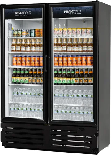 Miniatura 17 de PEAKCOLD PLUS - Refrigerador y refrigerador vertical comercial de 2 puertas, 25.7 pies cúbicos Blanco
