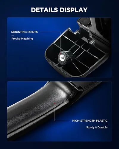 Miniatura 4 de KAX Manija de puerta exterior de ABS para conductor, 4 piezas, compatible con Toyota Tundra 2007-2019; reemplaza