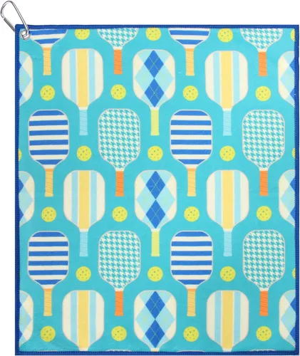 Miniatura 22 de Millie Rose - Toallas de pickleball con estampados de moda, bonitas toallas atléticas de microfibra y algodón de 15 x 17 pulgadas con clip de Arco