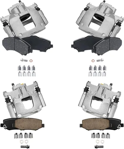 Miniatura 17 de Detroit Axle - Kit de frenos para Ford Transit Connect 2018-2023, rotores de freno de disco Pastillas de freno de cerámica con reemplazo