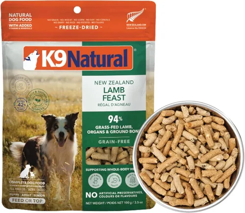 Miniatura 23 de K9 Natural - Alimento liofilizado para perros sin granos - Cordero, 4 libras