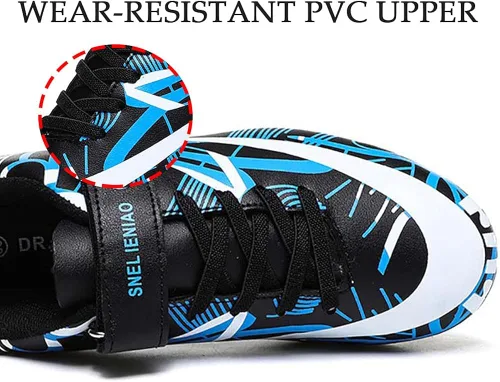 Miniatura 3 de Gokzssoll NiberSeries - Zapatos de fútbol para niños pequeños y grandes ligeros duraderos antideslizantes para fútbol exteriores rendimiento firmes