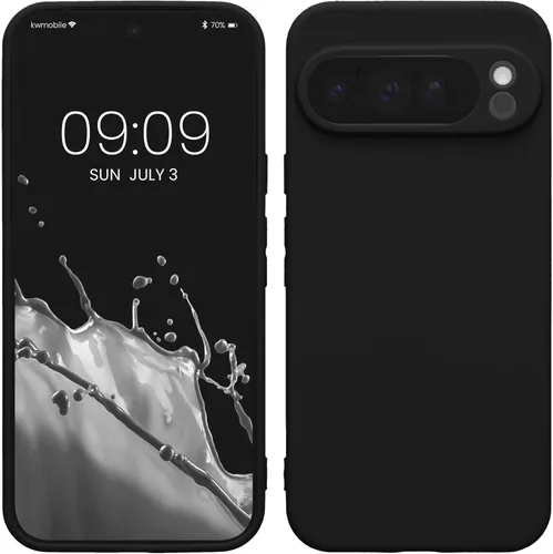 Miniatura 139 de kwmobile Funda compatible con Google Pixel 9 Pro - Funda protectora delgada de TPU para teléfono - Acabado mate suave - Negro mate