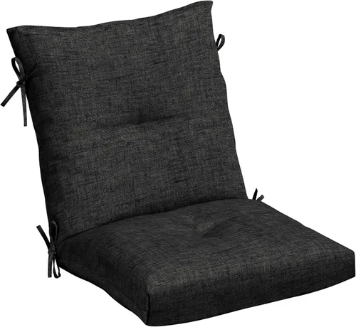 Miniatura 21 de Arden Selections Cojín de Silla de Comedor Exterior de Felpa Moderna con Mechones y Relleno Blowfill, 21 x 40 pulgadas, Repelente al Agua