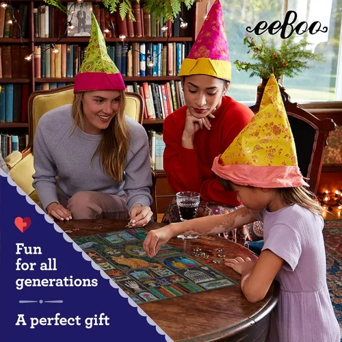 Miniatura 6 de eeBoo: Piece and Love Alchemist Cabinet - Rompecabezas cuadrado de 1000 piezas, rompecabezas para adultos y familias, incluye piezas brillantes