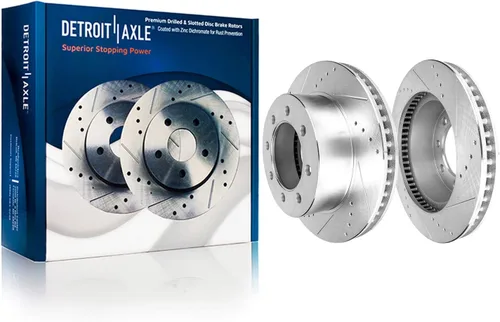 Miniatura 34 de Detroit Axle - Rotores de freno delanteros para Honda Accord Civic Element Fit Insight CSX ILX Rotores de freno de disco Reemplazo de rotores