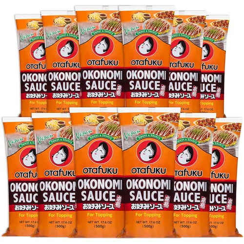 Miniatura 11 de Salsa Okonomi Otafuku, cobertura vegana japonesa para panqueques Okonomiyaki (17.6 onzas)
