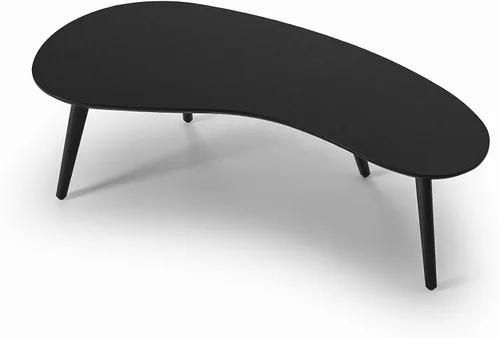 Miniatura 8 de Camaflexi Mesa de centro en forma abstracta moderna de mediados de siglo/madera/acabado negro