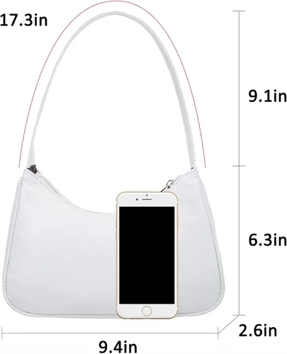 Miniatura 7 de Bolsos de hombro para mujer, lindo bolso de mano Hobo con cierre de cremallera