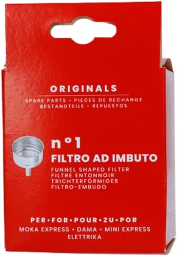 Miniatura 2 de Bialetti Piezas de repuesto, incluye 1 filtro de embudo, compatible con Moka Express, Fiammetta, Break, Happy, Dama, Melody Sport, Alpina, Timer
