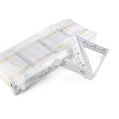 Miniatura 5 de WIN TAPE Cinta métrica de papel de 3.3 ft de 40 pulgadas, reglas de medición de heridas, cabeza de medición de bebés usada Educare, paquete