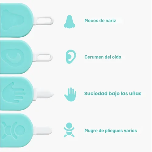Miniatura 3 de Frida Baby Limpiador 3 en 1 para Nariz, Uñas + Oídos de Frida Baby los Creadores de NoseFrida el SacaMocos, Limpia de Forma Segura los Mocos