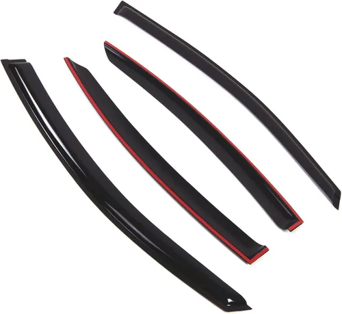 Miniatura 2 de Visor de ventana compatible con Subaru Legacy Sedan 2015-2016, DGWV2-844, deflector de montaje exterior, protector de lluvia, humo oscuro, juego